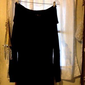 Victoria's Secret Black Off-Shoulder Sweater Dress Size M